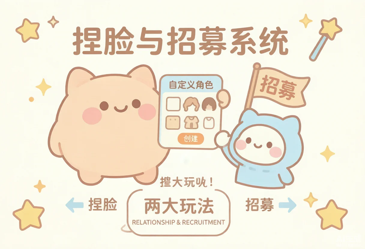无限大能捏脸吗？自定义角色与NPC招募系统深度探讨