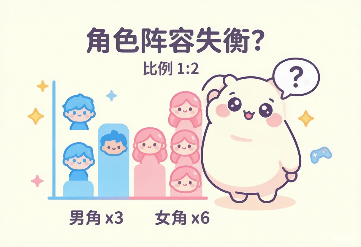 无限大男性角色严重不足？现有角色阵容性别比例深度分析